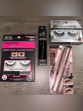 Ardell, Maybelline, & e.l.f. Lash, Liner, & Mascara Bundle RV:$24